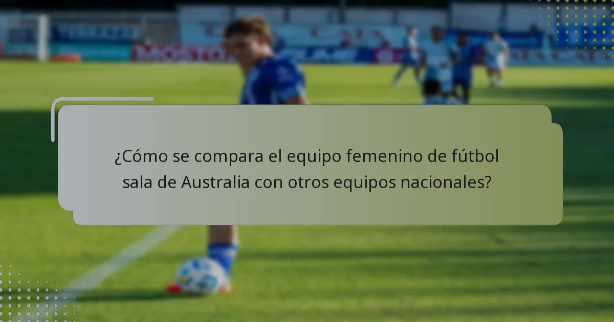 ¿Cómo se organiza defensivamente el equipo femenino de fútbol sala de Australia?