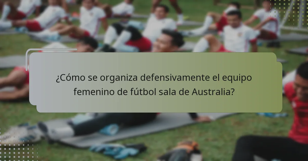 ¿Qué patrones de ataque emplea el equipo femenino de fútbol sala de Australia?