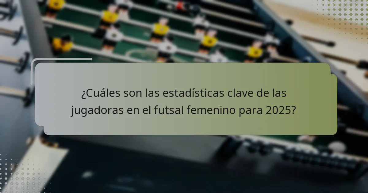 ¿Qué jugadoras están emergiendo como contribuyentes clave en el futsal femenino?